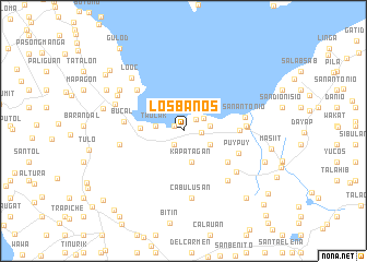 map of Los Baños