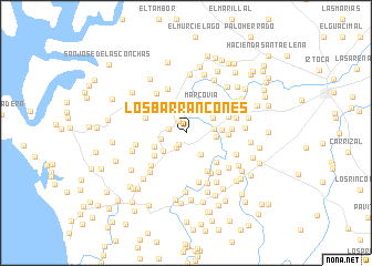 map of Los Barrancones