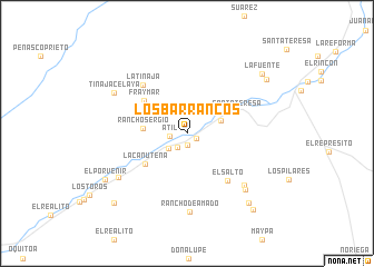 map of Los Barrancos