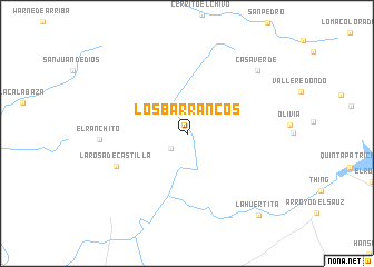 map of Los Barrancos