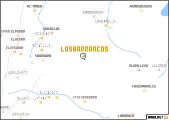 map of Los Barrancos