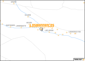 map of Los Barrancos