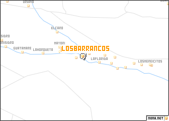 map of Los Barrancos