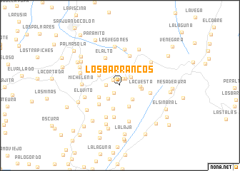 map of Los Barrancos