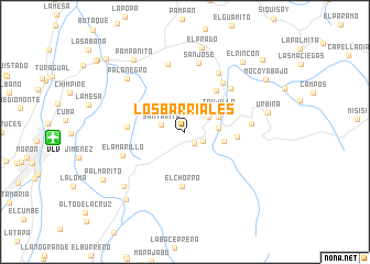 map of Los Barriales