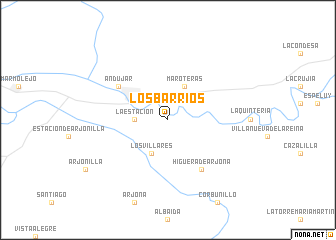 map of Los Barrios