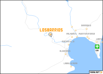 map of Los Barrios
