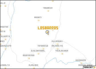 map of Los Barros