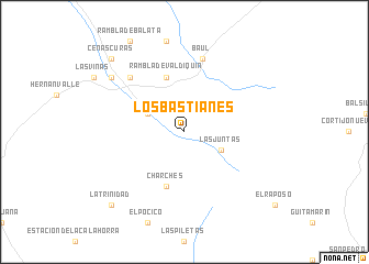 map of Los Bastianes