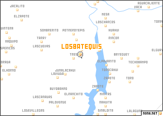 map of Los Batequis