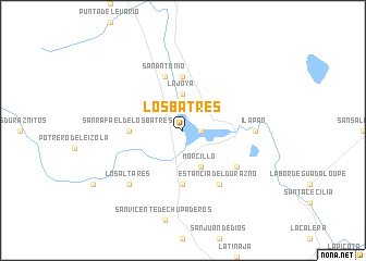 map of Los Batres
