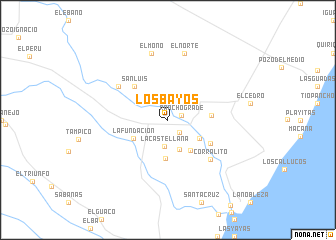 map of Los Bayos