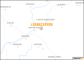 map of Los Becerros