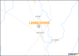 map of Los Becerros
