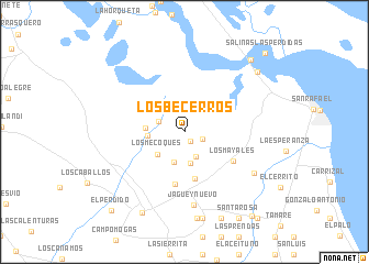 map of Los Becerros