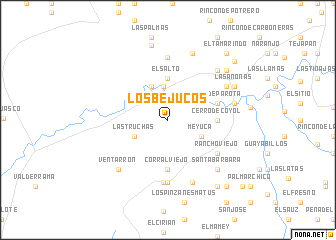 map of Los Bejucos