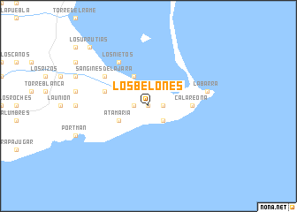 map of Los Belones