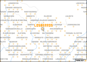 map of Los Berros