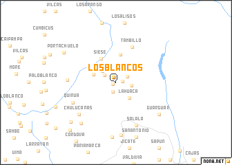 map of Los Blancos