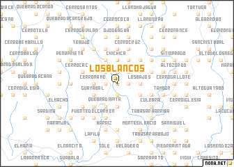 map of Los Blancos