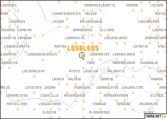 map of Los Bleos