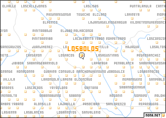 map of Los Bolos