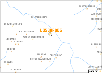 map of Los Bordos