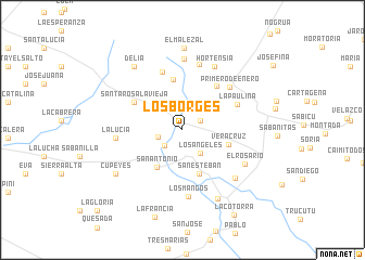 map of Los Borges