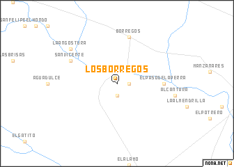 map of Los Borregos