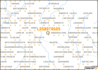 map of Los Botados