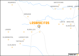 map of Los Bracitos