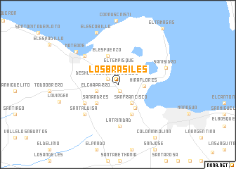 map of Los Brasiles