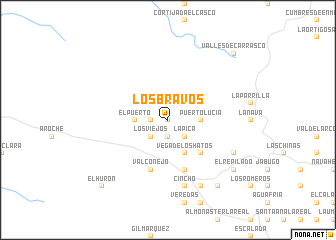 map of Los Bravos