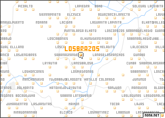 map of Los Brazos