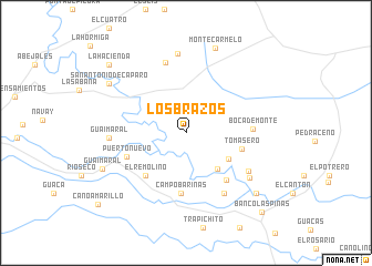 map of Los Brazos