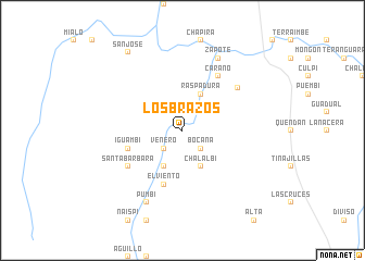 map of Los Brazos