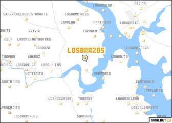 map of Los Brazos