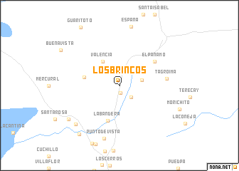 map of Los Brincos