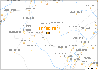 map of Los Britos