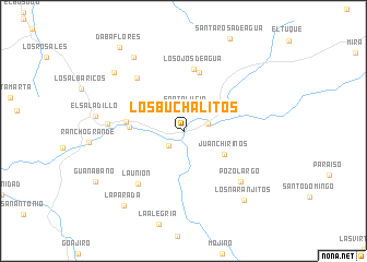 map of Los Buchalitos
