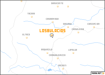 map of Los Bulacios