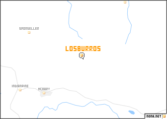 map of Los Burros