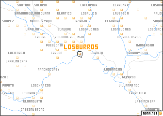 map of Los Burros