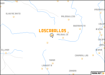 map of Los Caballos