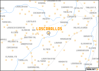 map of Los Caballos