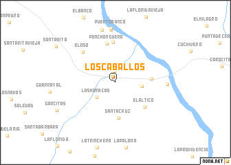 map of Los Caballos