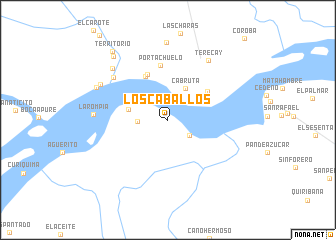 map of Los Caballos