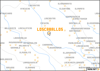 map of Los Caballos