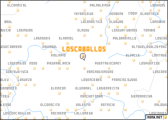 map of Los Caballos