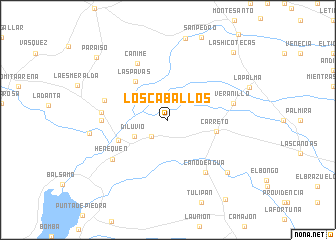 map of Los Caballos